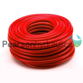 12.5 MM ID Red Braided PVC Hose