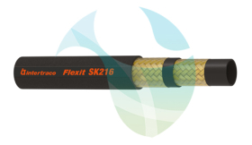 1/4Inch ID 450 Bar (EN857 2SC) Two Wire Braid Compact Hydraulic Hose with MSHA Smooth Cover